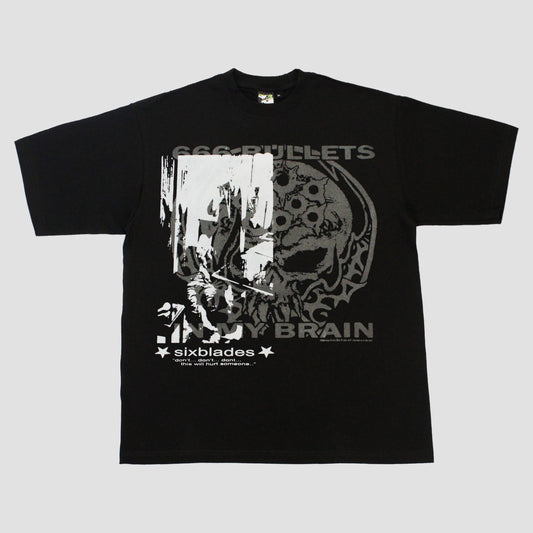 "666 BULLETS IN BUDD'S BRAIN" Heavyweight Tee (XXL)
