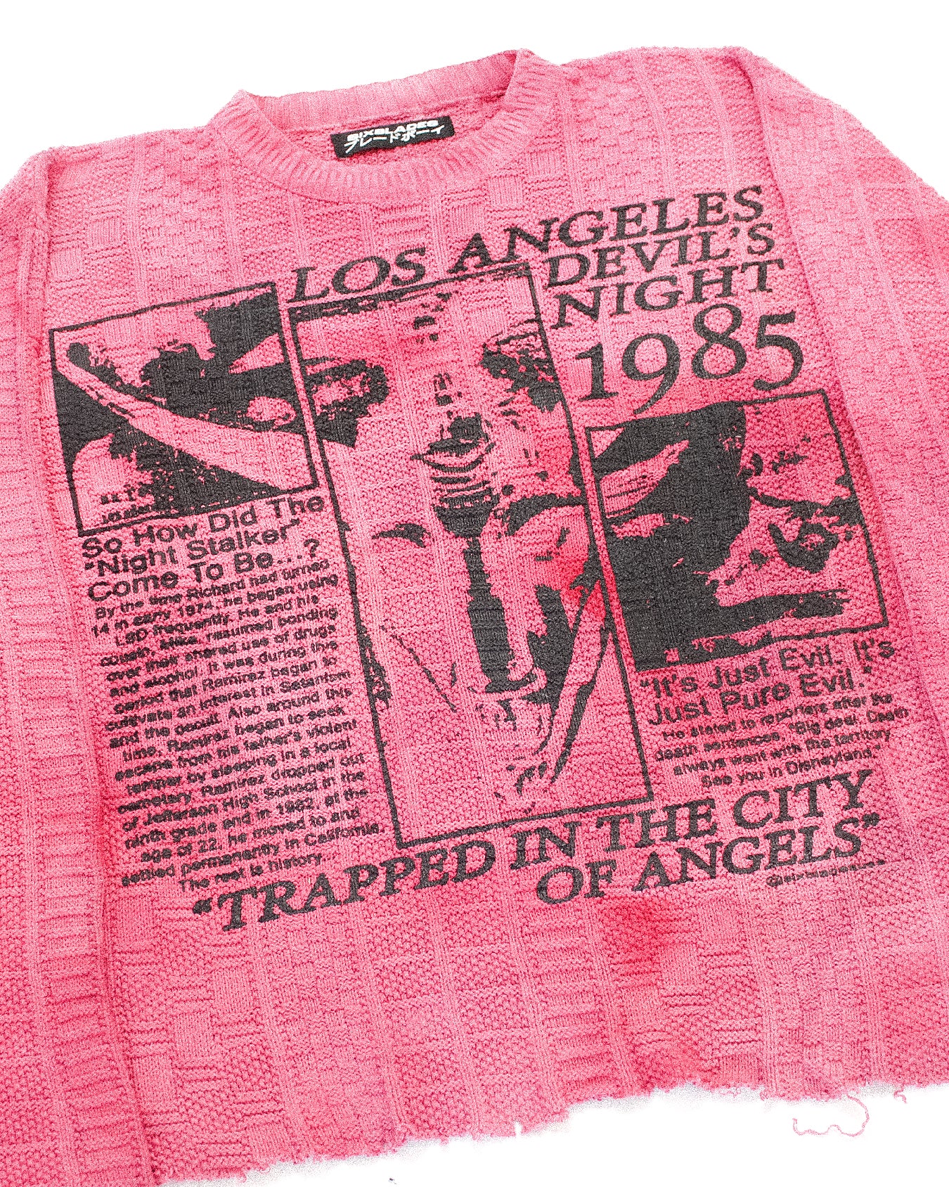 "DEVILS NIGHT 1985" Heavyweight Knit Sweater (XL)