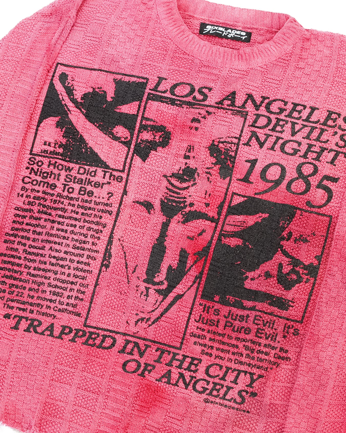 "DEVILS NIGHT 1985" Heavyweight Knit Sweater (XL)