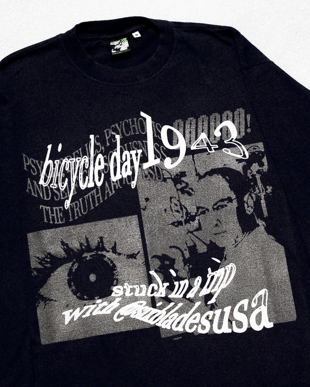 "BICYCLE DAY TRIPPING" Heavyweight Longsleeve Tee (M)