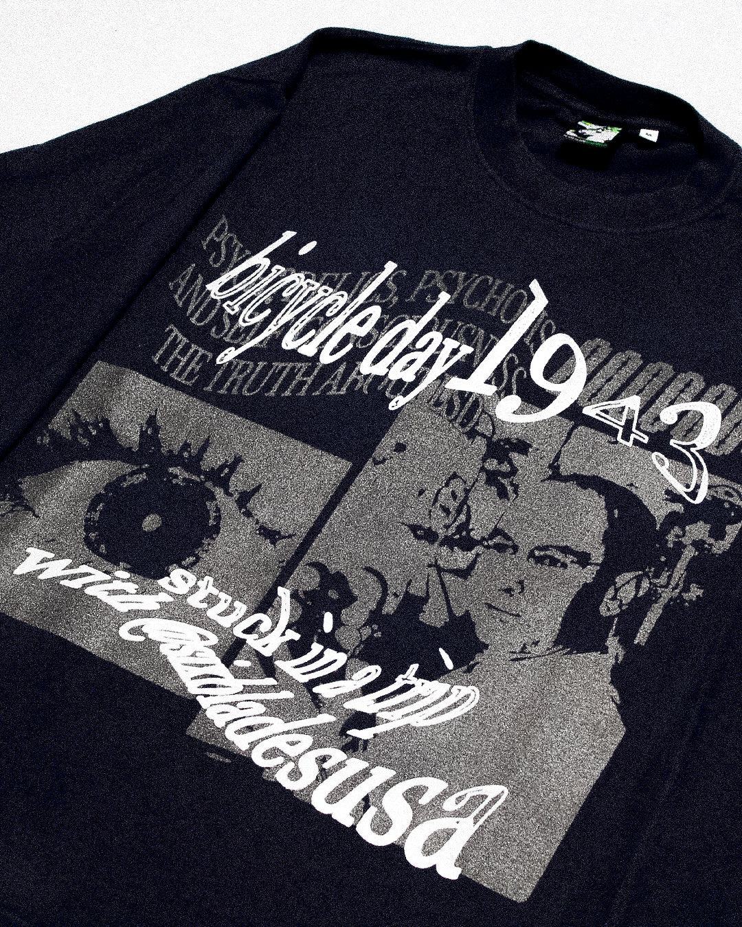 "BICYCLE DAY TRIPPING" Heavyweight Longsleeve Tee (M)