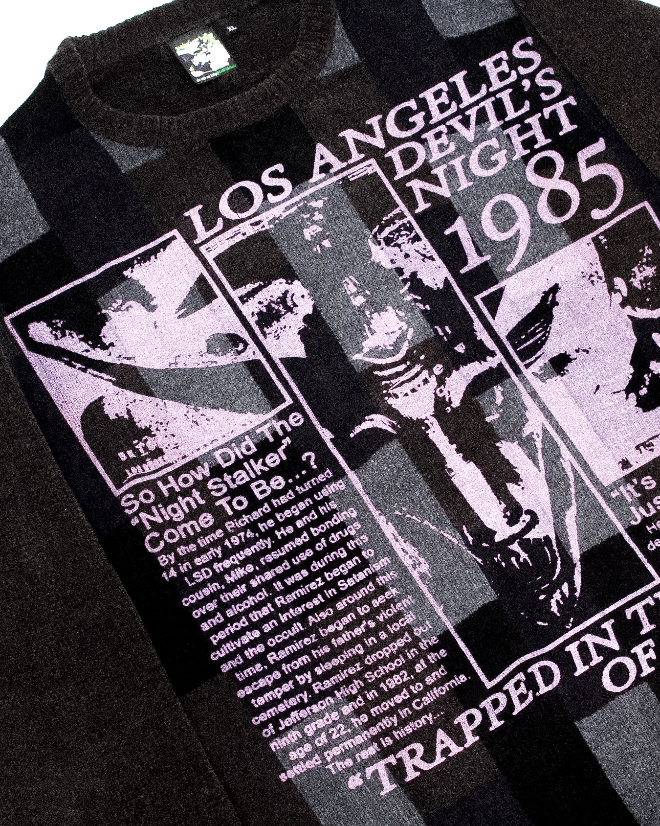 "DEVILS NIGHT 1985" Heavyweight Knit Sweater (XL)