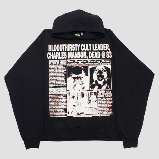 "BLOOD STAINED CHARLIE//A LOS ANGELES HORROR STORY" Pullover Hood (L)