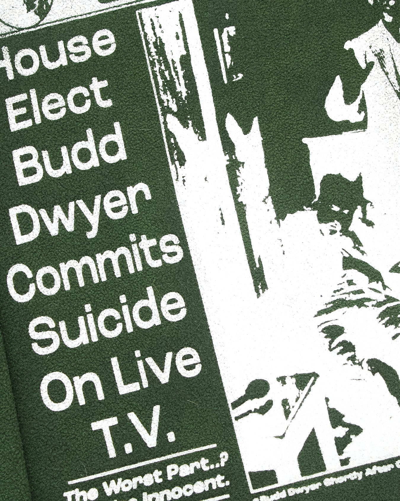 "PENNSYLVANIA EVENING NEWS//DIE LIKE DWYER" Heavyweight Fleece Sweater (XL)