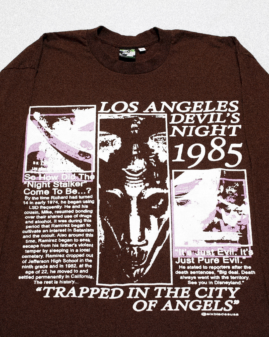 "DEVILS NIGHT 1985" Extreme Heavyweight Longsleeve Tee (L)