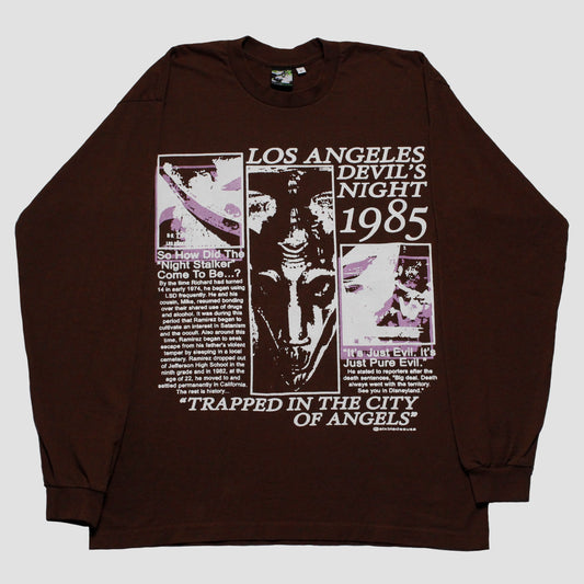"DEVILS NIGHT 1985" Extreme Heavyweight Longsleeve Tee (L)