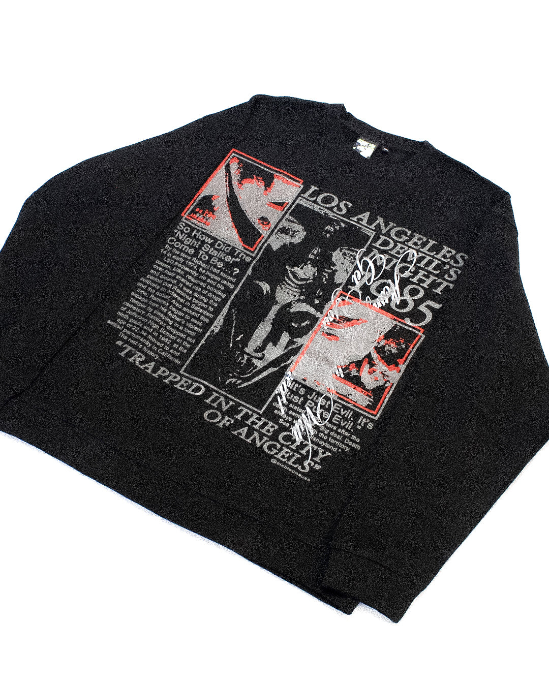"ACT DEVILISH IN LOS ANGELES" Heavyweight Crewneck Sweater (XL)