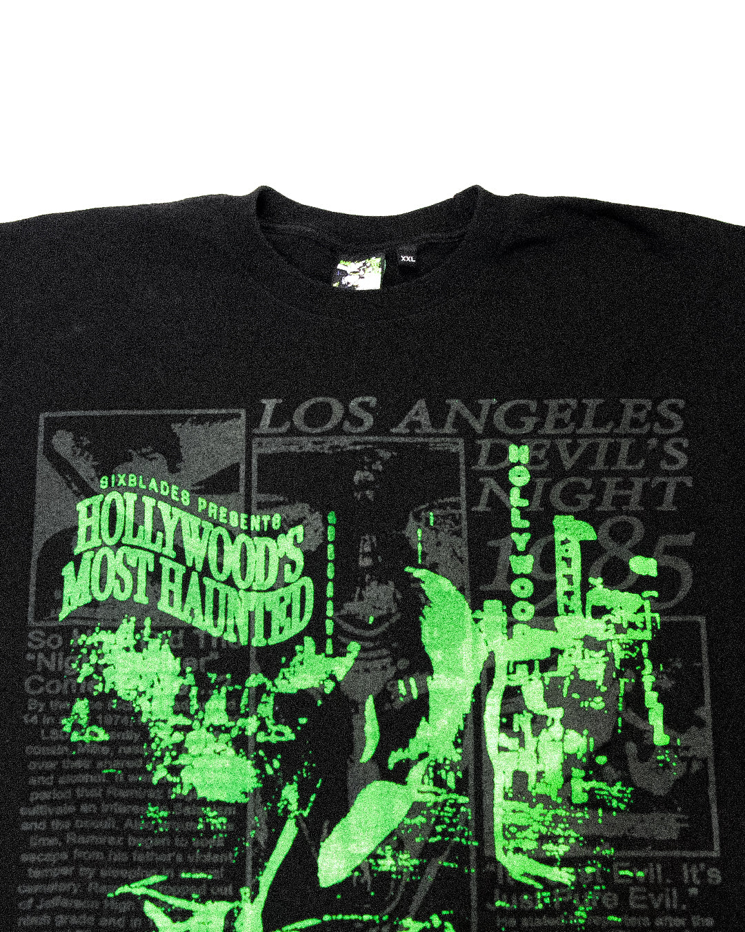 "MOST HAUNTED//DEVILS NIGHT" Heavyweight Tee (XXL)