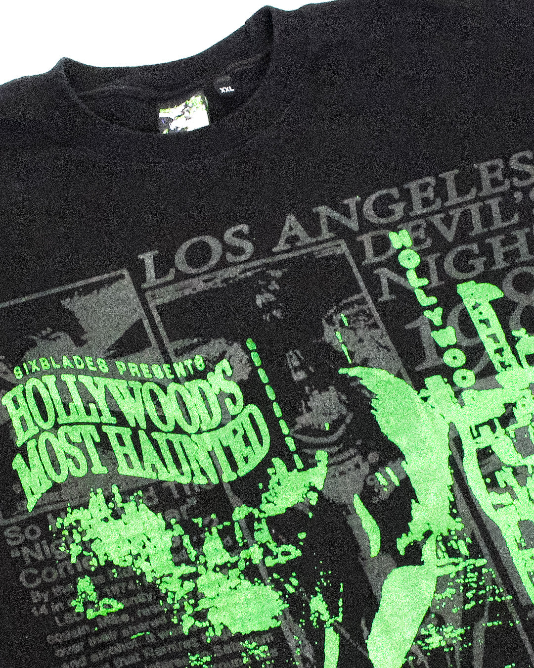 "MOST HAUNTED//DEVILS NIGHT" Heavyweight Tee (XXL)