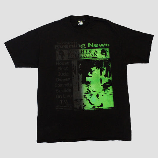 "GREEN GLITTER BUDD" Heavyweight Tee (XL)