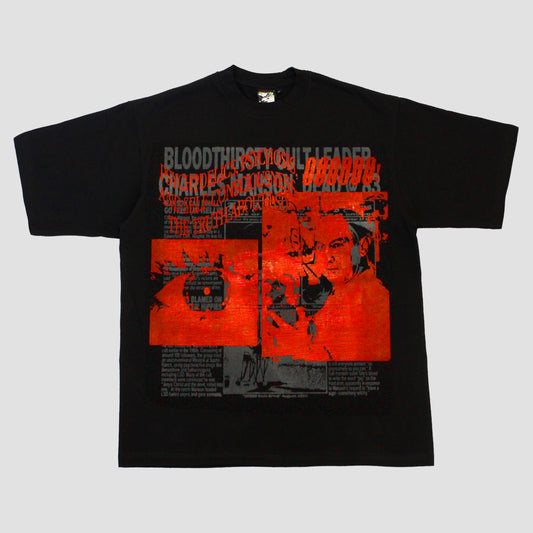 "CHARLES MANSON'S LSD PARTY" Heavyweight Tee (XL)