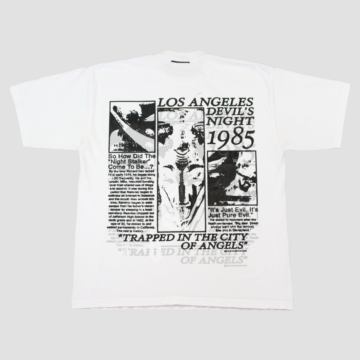 "DEVILS NIGHT 1985//MORBID VISIONS" Heavyweight Tee (L)