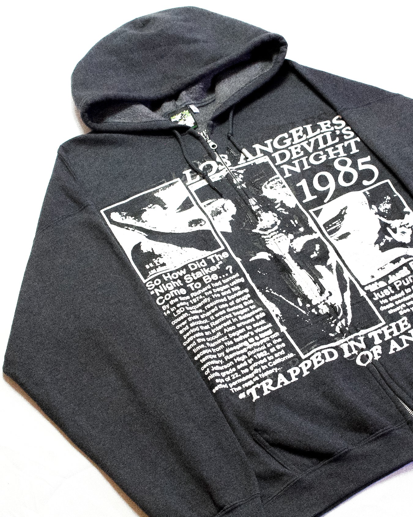 "DEVILS NIGHT//CITY OF ANGELS" Heavyweight Zip (L)