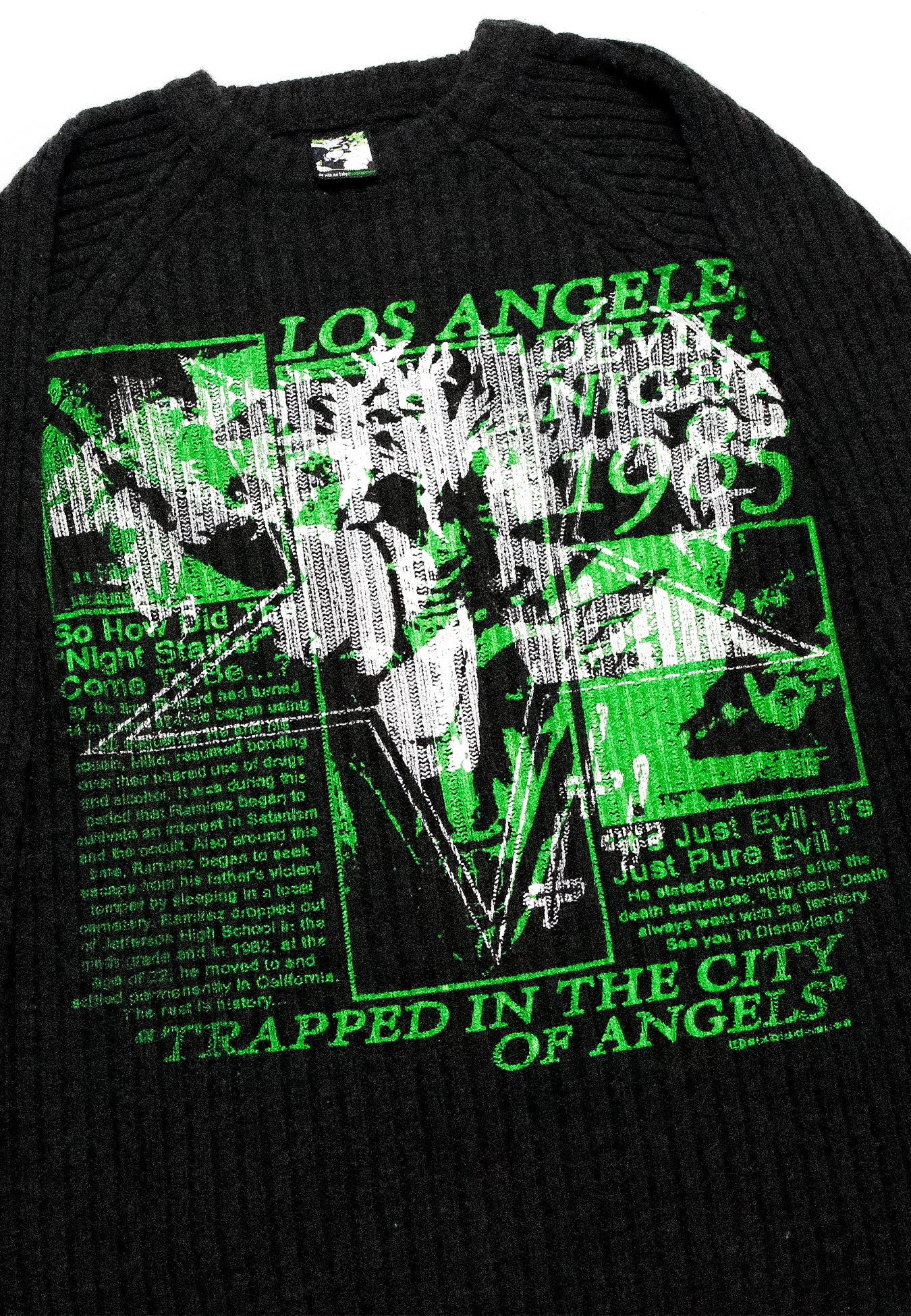 "DEVILS NIGHT//pentab(LA)de.." Extreme Heavyweight Knit Sweater (XL)