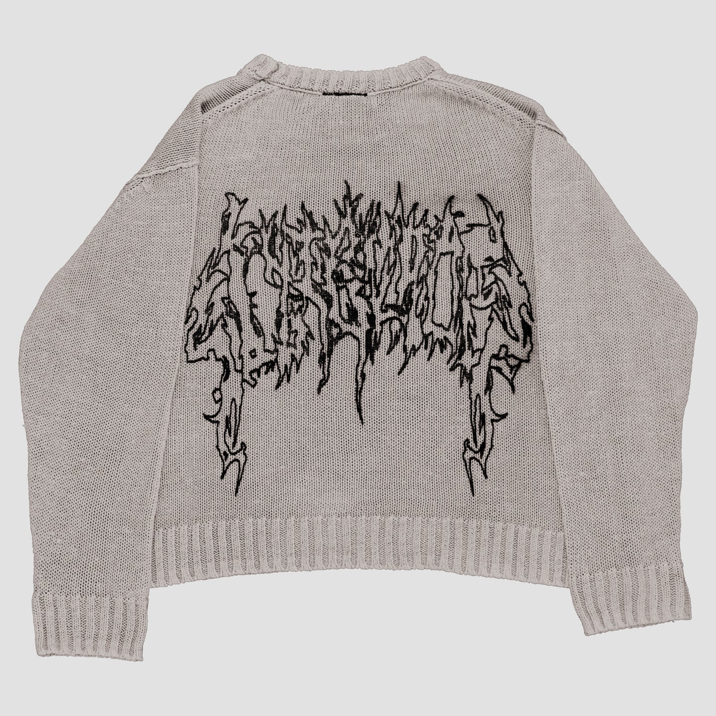 "ð€PSYCHEDELIC SUICIDEð€" Extreme Heavyweight Cropped Knit (XL)