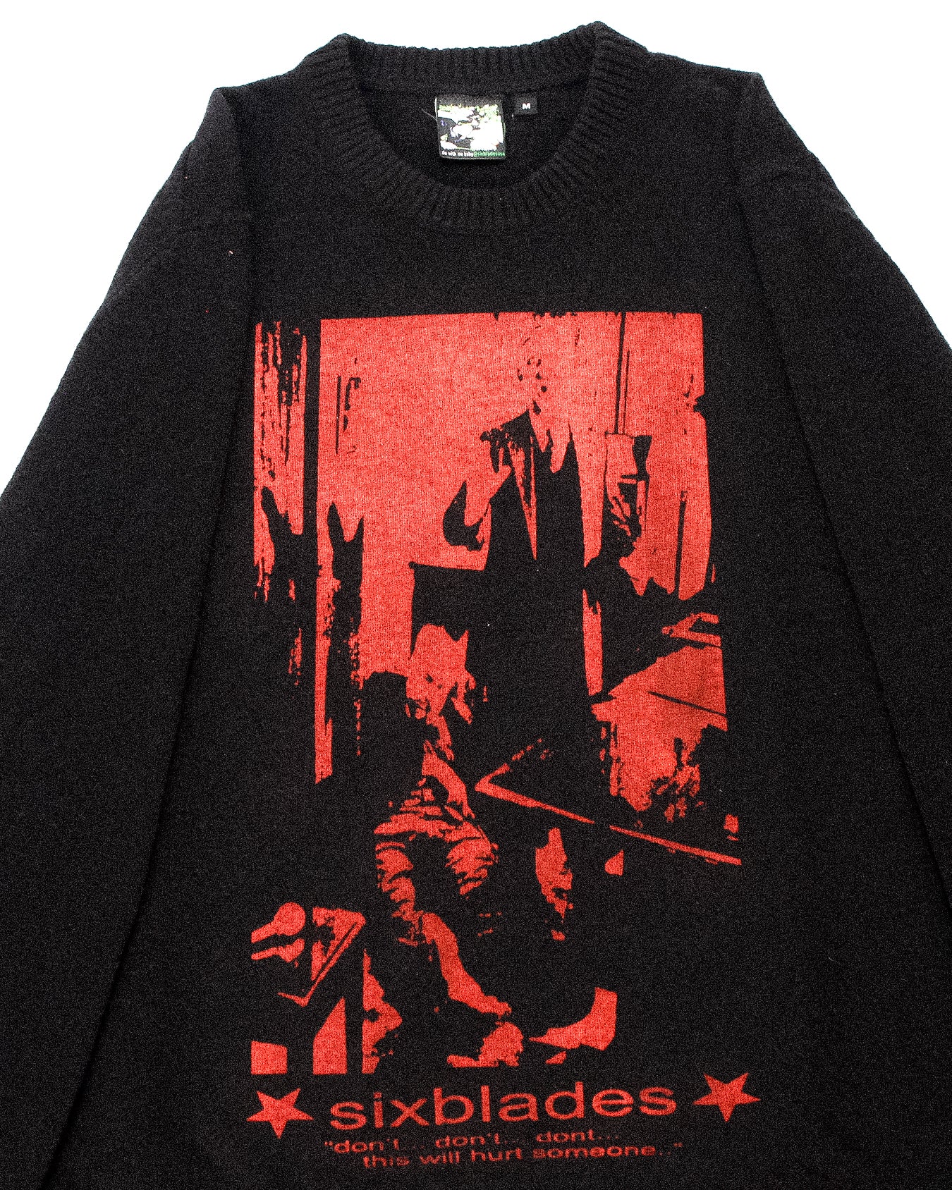 "PENNSYLVANIA EVENING NEWS//DIE LIKE DWYER" Heavyweight Pullover Sweater (M)