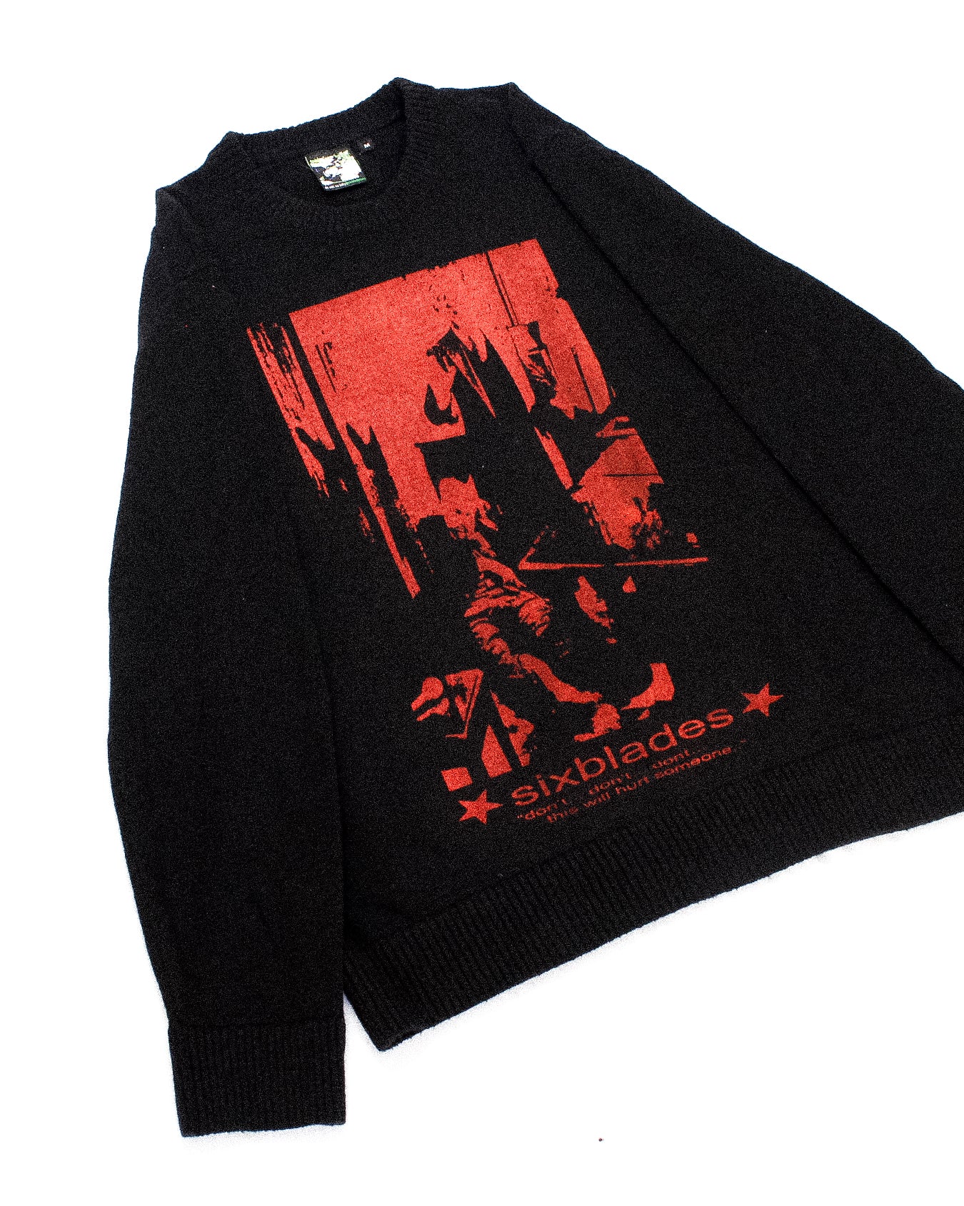 "PENNSYLVANIA EVENING NEWS//DIE LIKE DWYER" Heavyweight Pullover Sweater (M)