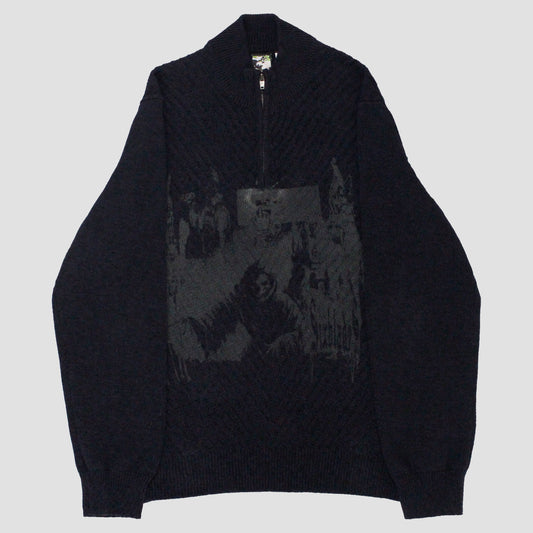"SILK ROAD SWITCHBLADES" Extreme Heavyweight Quarter Zip (XL)