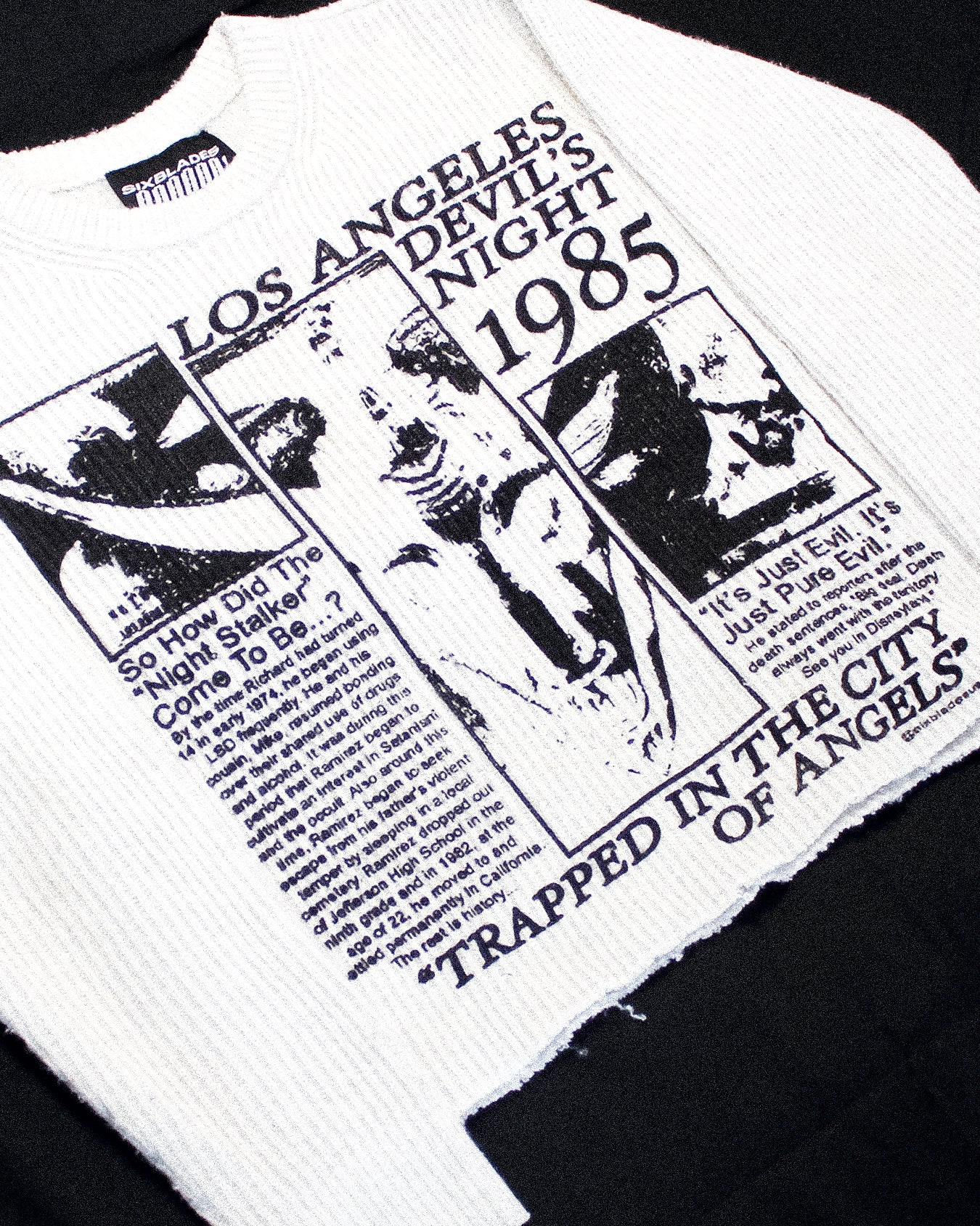 "DEVILS NIGHT 1985" Heavyweight Knit Sweater (XL)