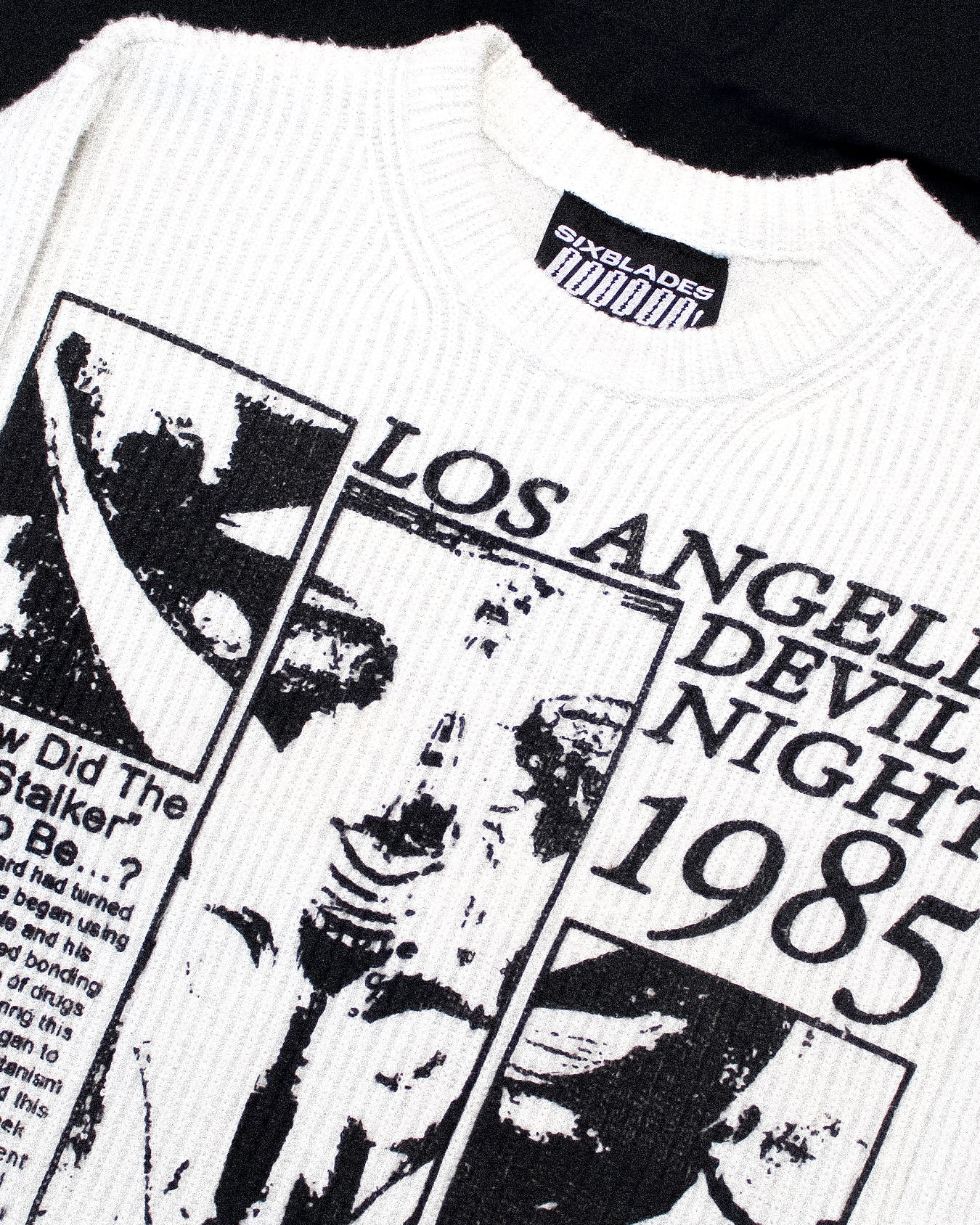 "DEVILS NIGHT 1985" Heavyweight Knit Sweater (XL)