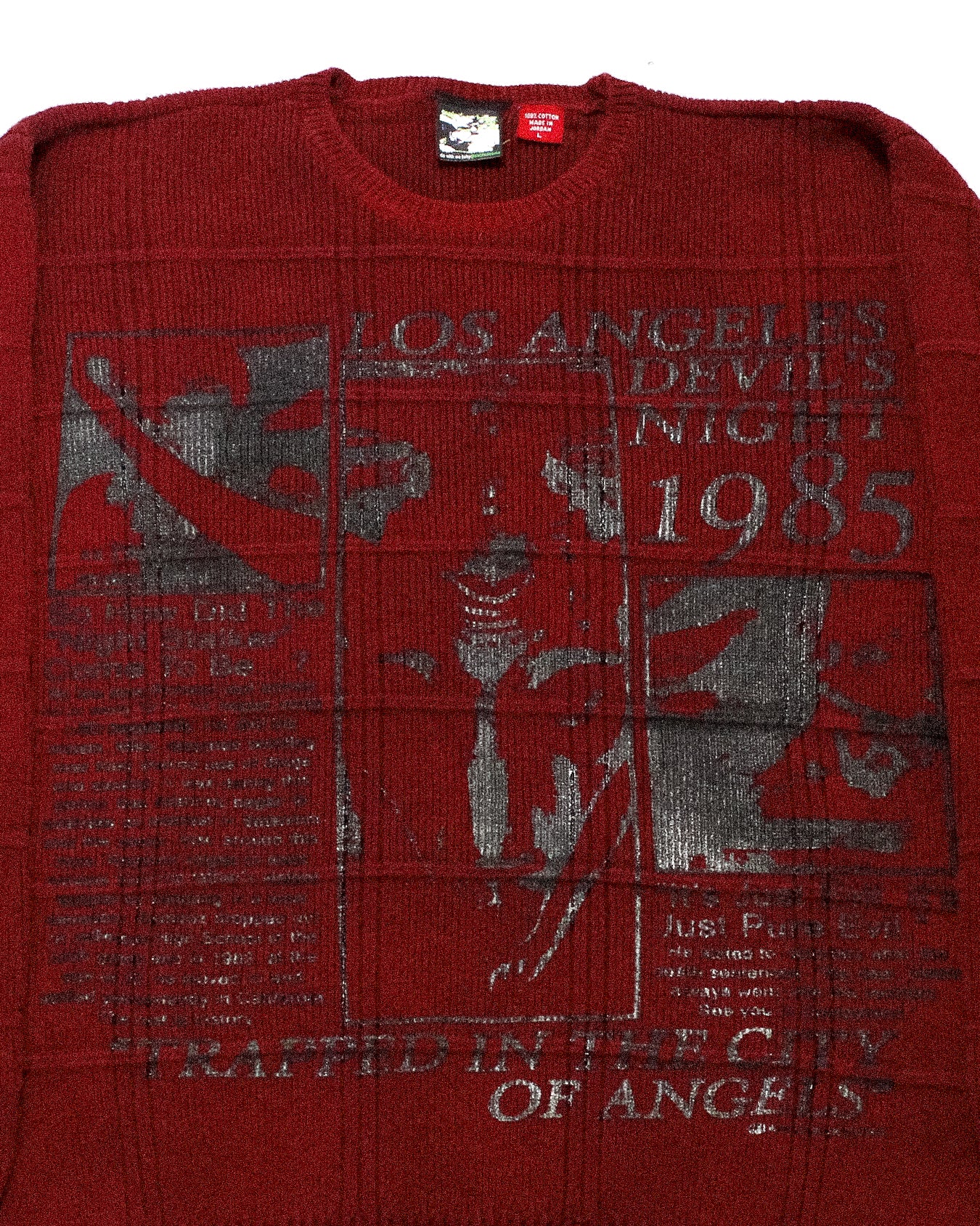 "DEVILS NIGHT 1985" Extreme Heavyweight Knit (L)