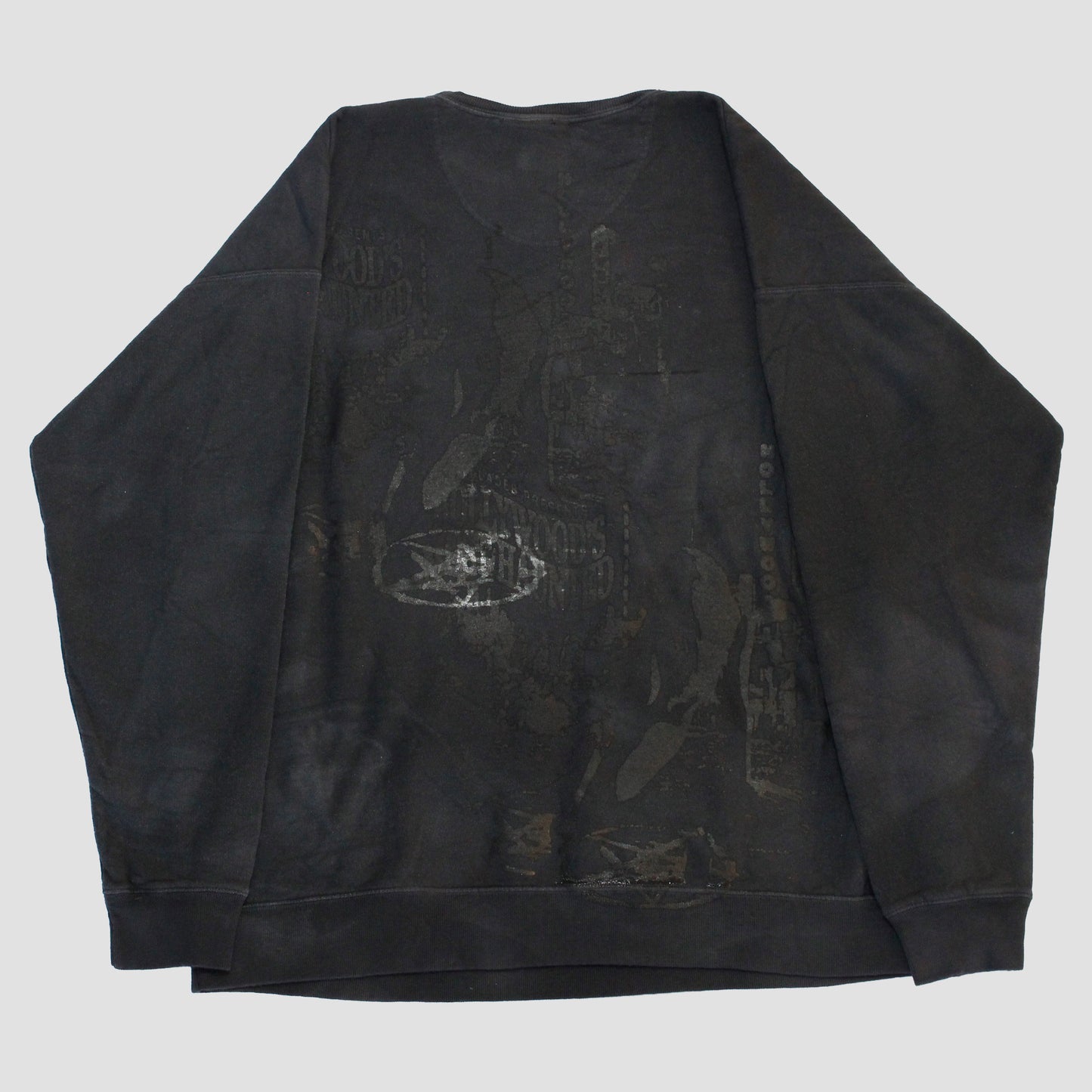 "DEADINFANTA6IA//DEVILS NIGHT" Heavyweight Pullover Sweater (XL)
