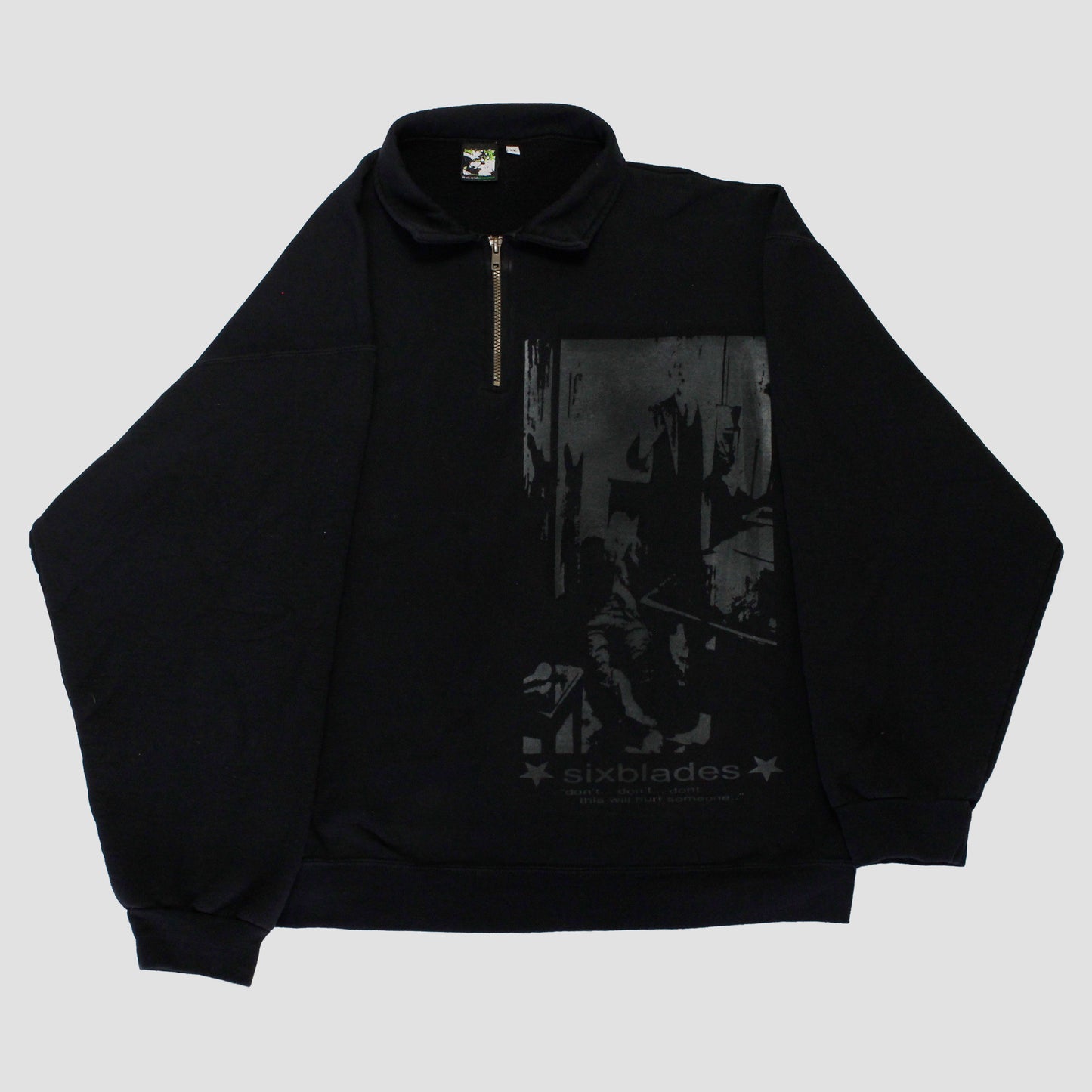 "PENNSYLVANIA EVENING NEWS//DIE LIKE DWYER" Heavyweight Quarter Zip (XL)