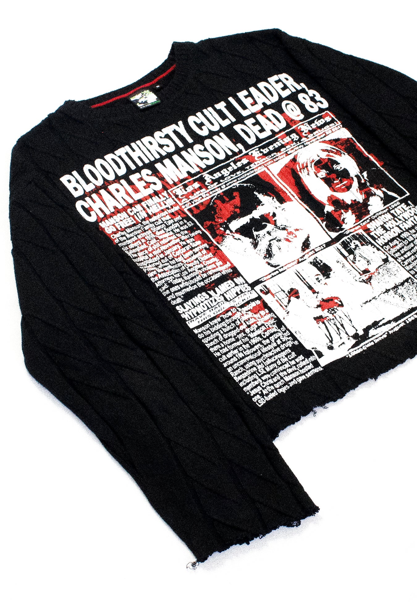 "HAUNTED LOS ANGELES//LOVE/TERROR/SEX/DRUGS" Heavyweight Knit Sweater (M)