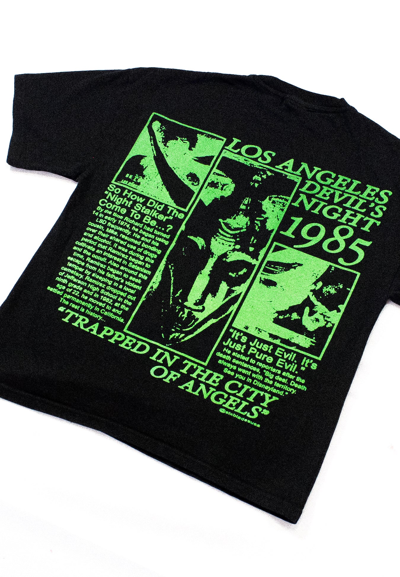 "DEVILS NIGHT 1985//MORBID VISIONS" Heavyweight Tee (XS)