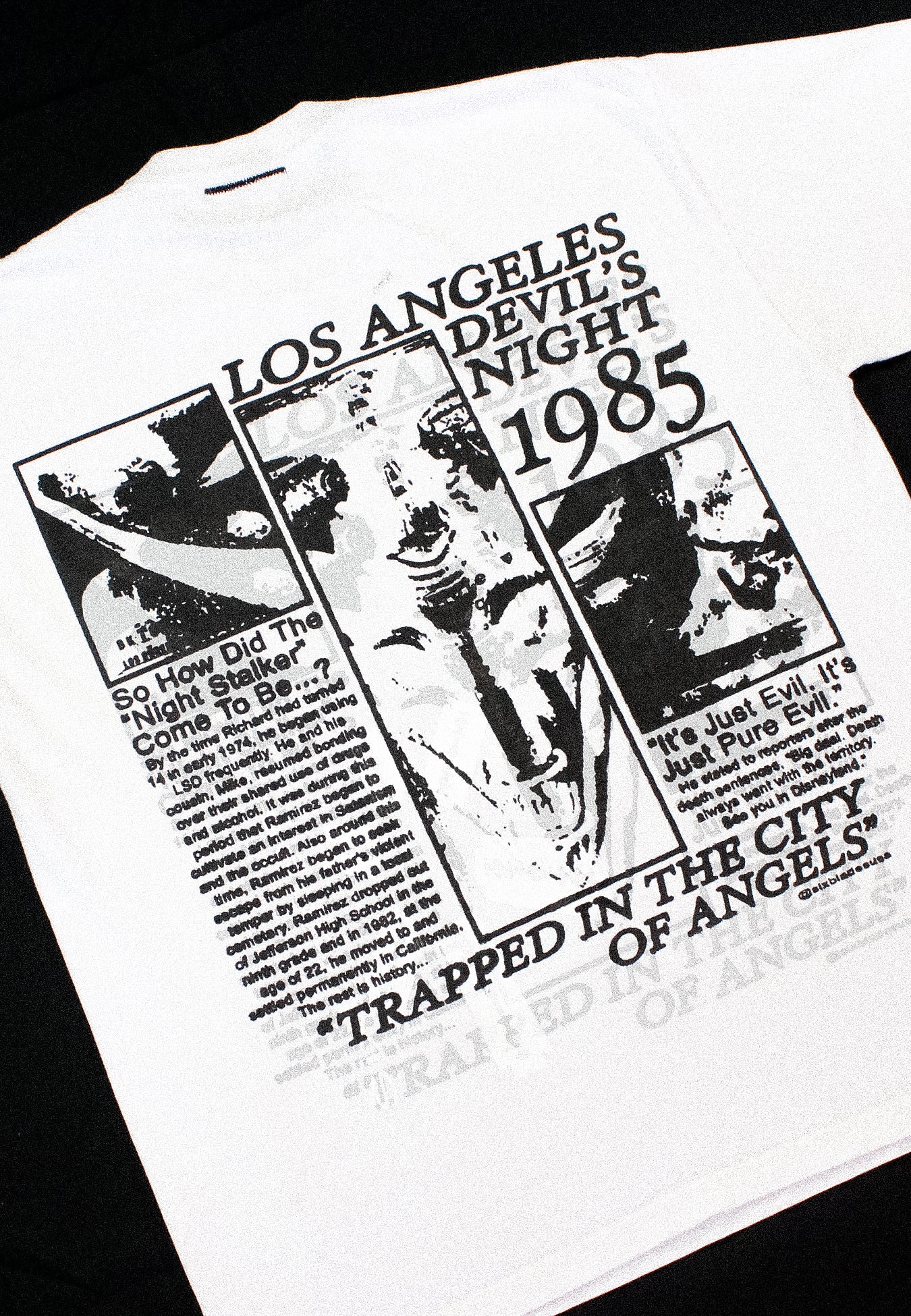 "DEVILS NIGHT 1985//MORBID VISIONS" Heavyweight Tee (L)
