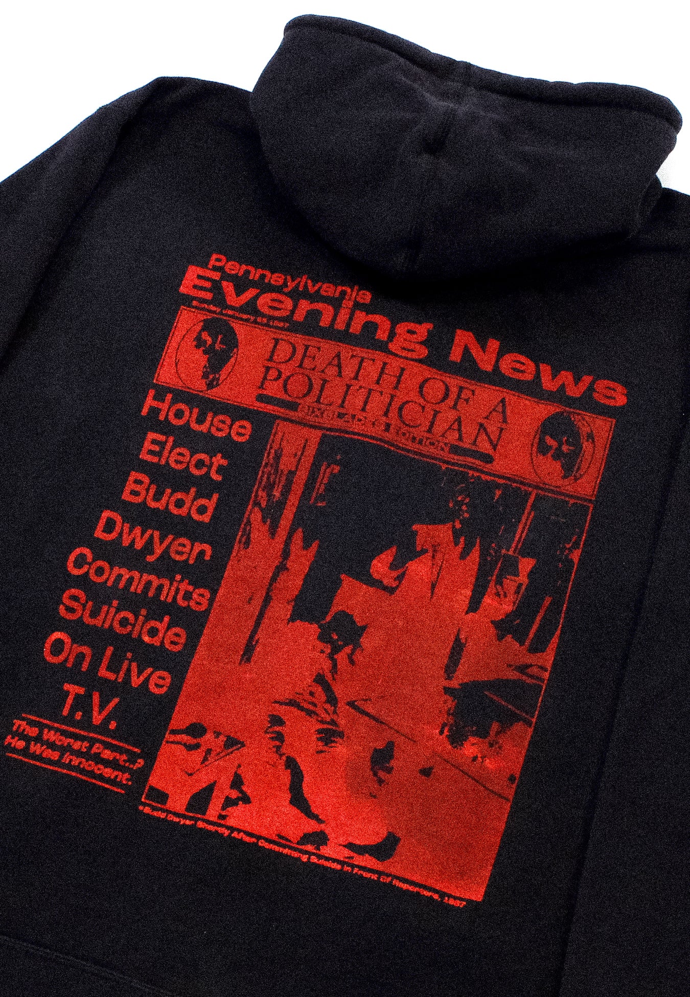 "BLOODY BUDD//PENNSYLVANIA EVENING NEWS" Extreme Heavyweight Zip (XXL)