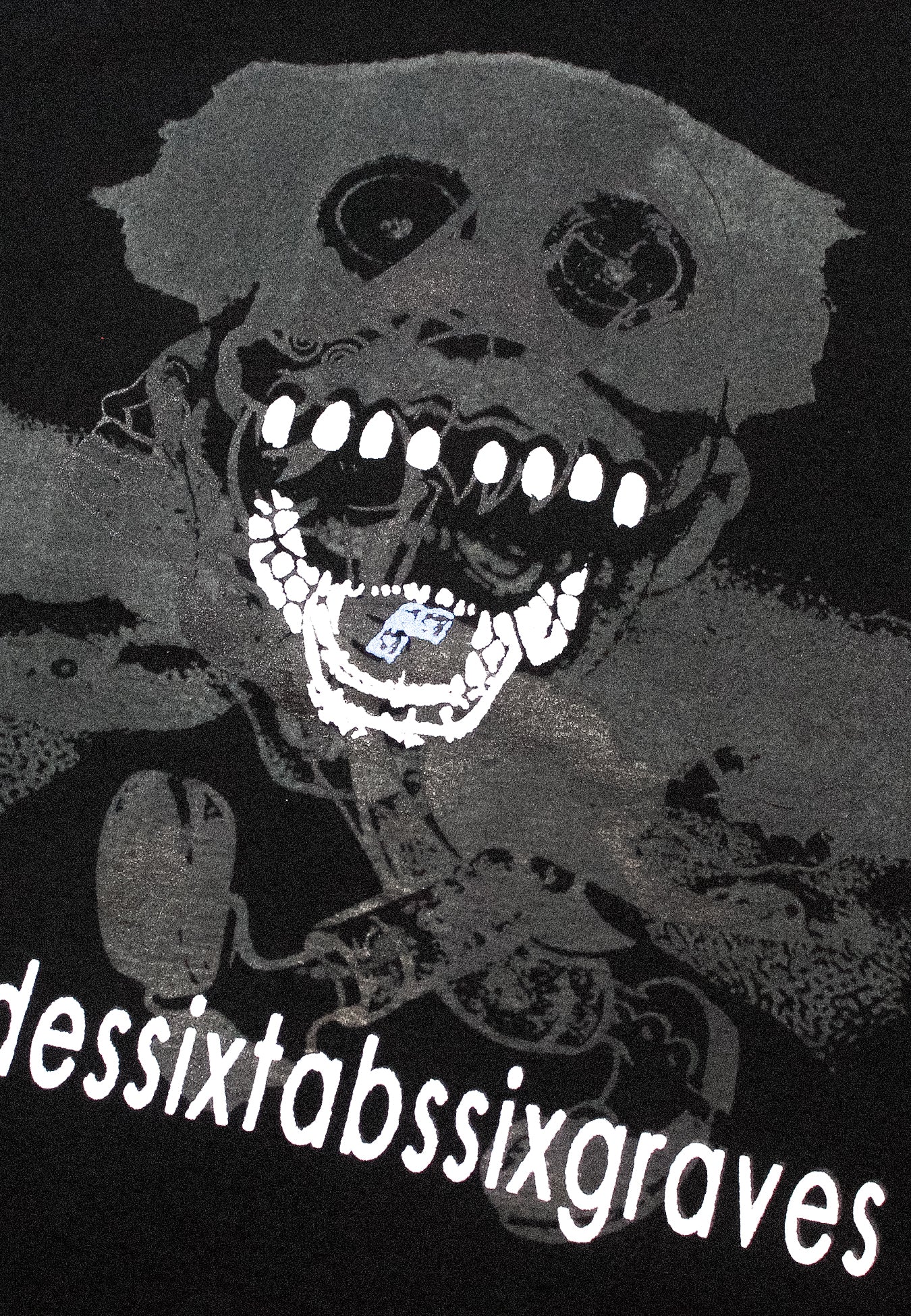 "SIXBLADESSIXTABSSIXGRAVES" Heavyweight Tee (XL)