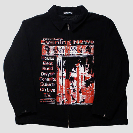 "BLOOD STAINED BUDD" Extreme Heavyweight Fleece Jacket (XL)