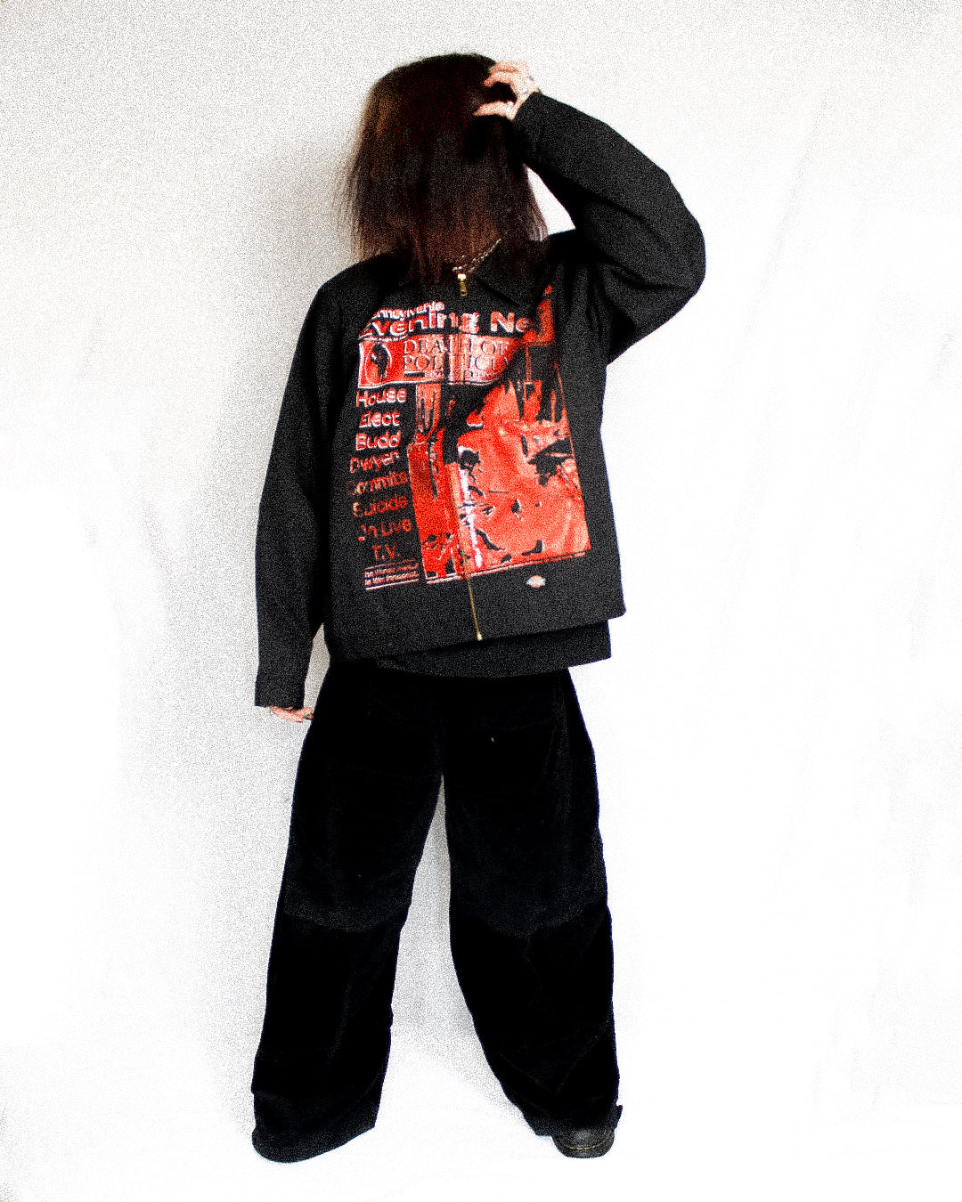 "BLOOD STAINED BUDD" Bomber Jacket (XL)