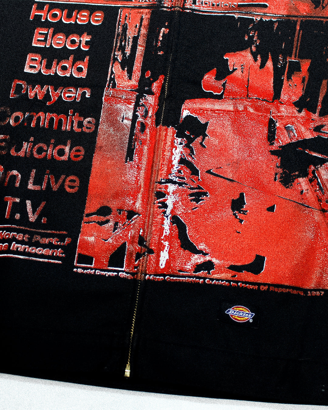 "BLOOD STAINED BUDD" Bomber Jacket (XL)