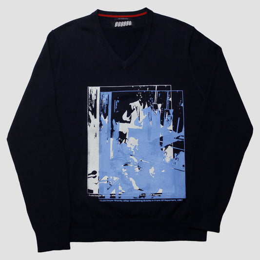 "BUDD'S BLUES//DIE LIKE DWYER" Pullover Sweater (M)