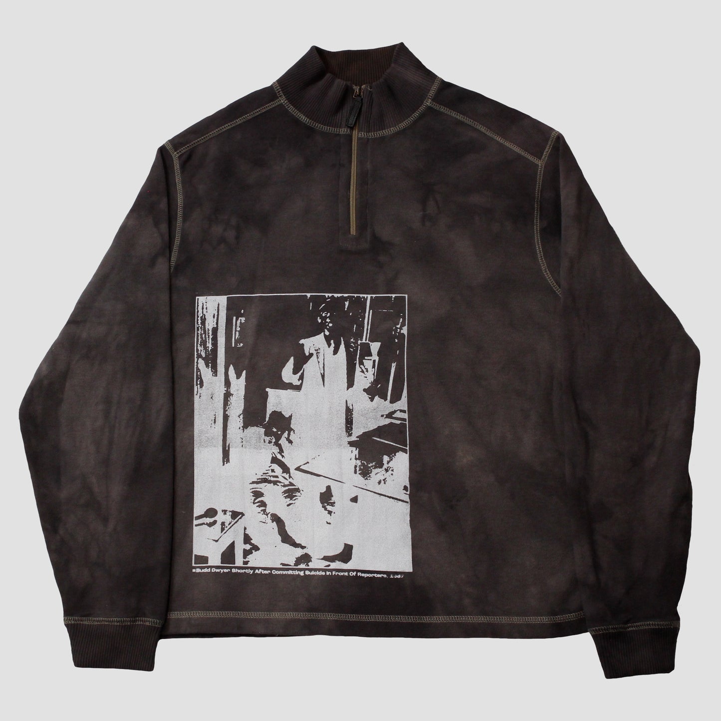 "DIE LIKE DWYER" Dyed Turtleneck Sweater (M)