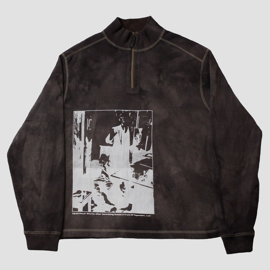 "DIE LIKE DWYER" Dyed Turtleneck Sweater (M)