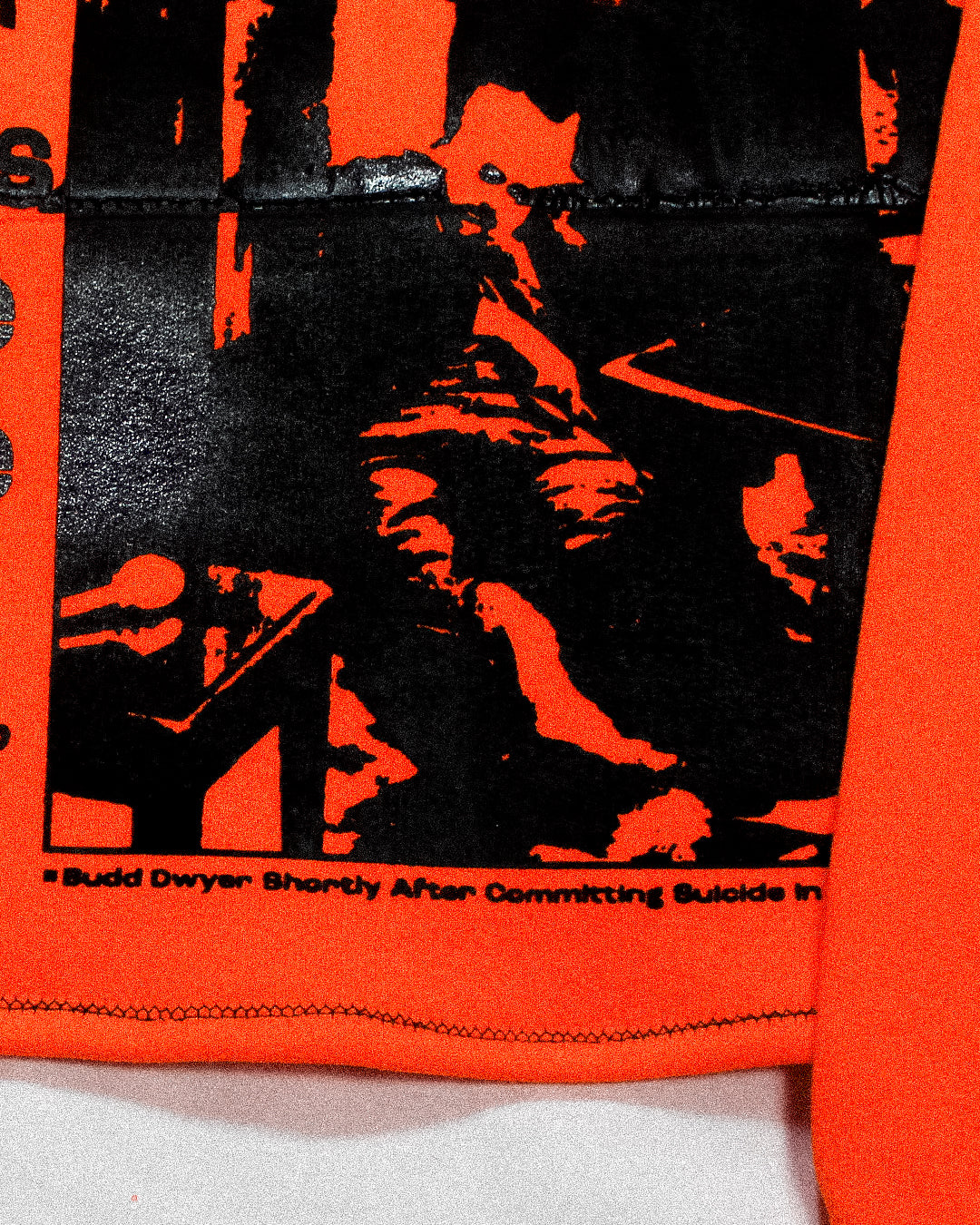 "PENNSYLVANIA EVENING NEWS//DIE LIKE DWYER" Cropped Hood (L)