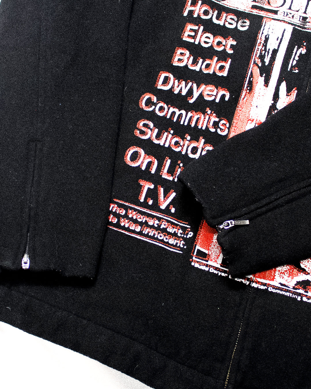 "BLOOD STAINED BUDD" Extreme Heavyweight Fleece Jacket (XL)