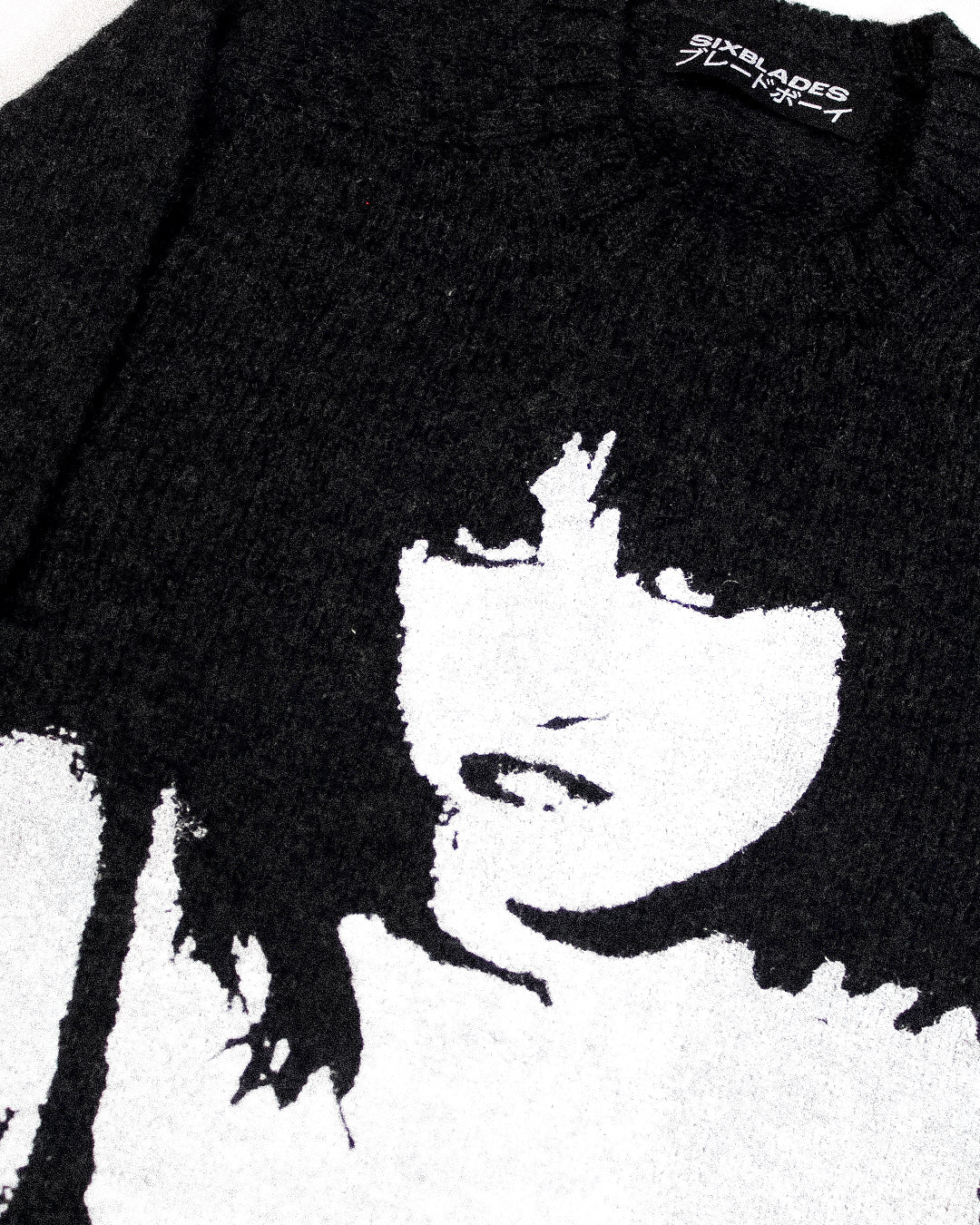 "VELVET MOURNINGS" Pullover Wool Sweater (L)