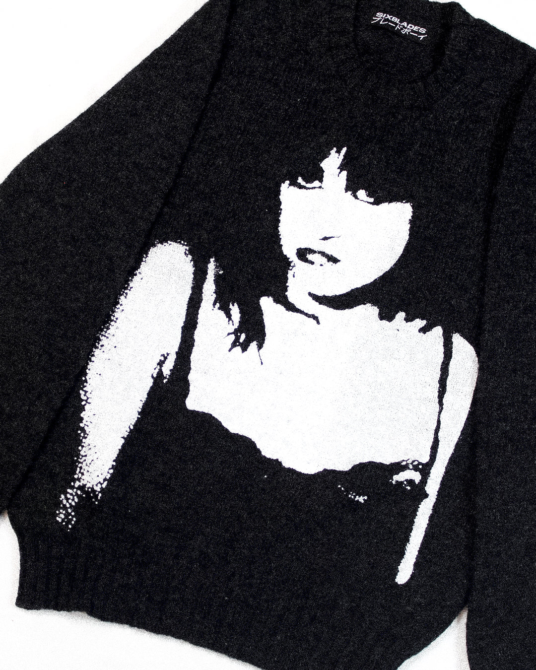 "VELVET MOURNINGS" Pullover Wool Sweater (L)