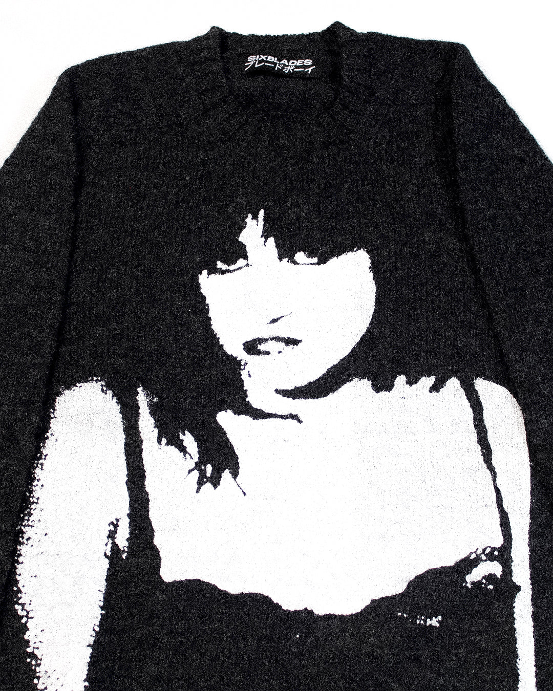 "VELVET MOURNINGS" Pullover Wool Sweater (L)