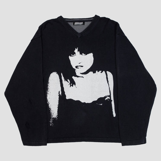 "VELVET MOURNINGS" Heavyweight Pullover Sweater (L)