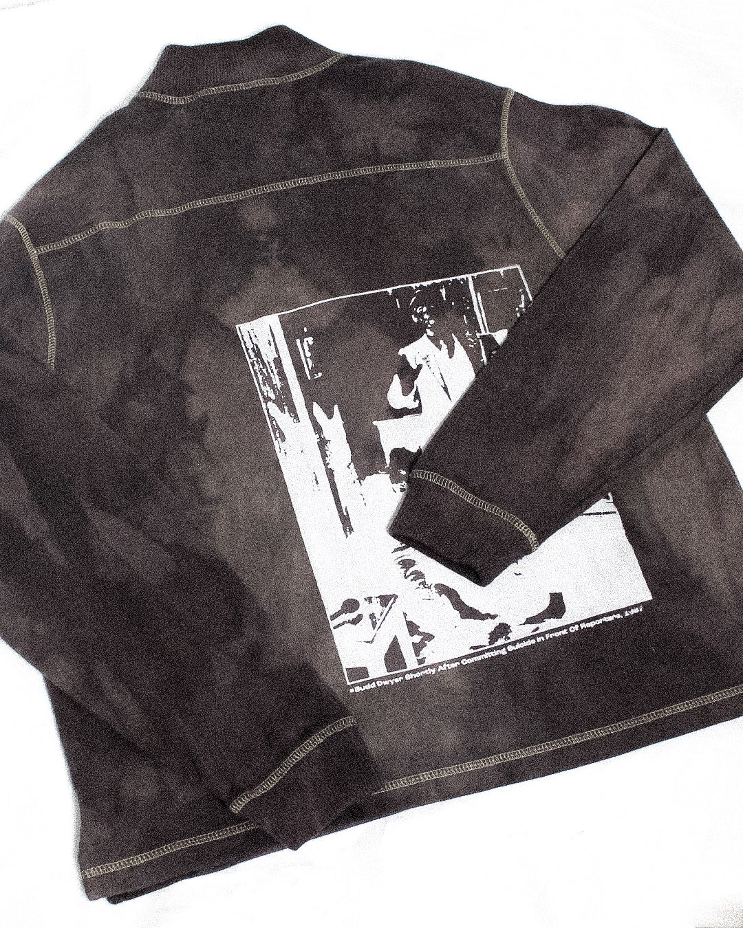 "DIE LIKE DWYER" Dyed Turtleneck Sweater (M)
