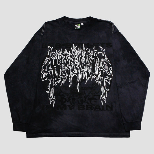 "666 BULLETS IN MY BRAIN" Longsleeve Tee (L)