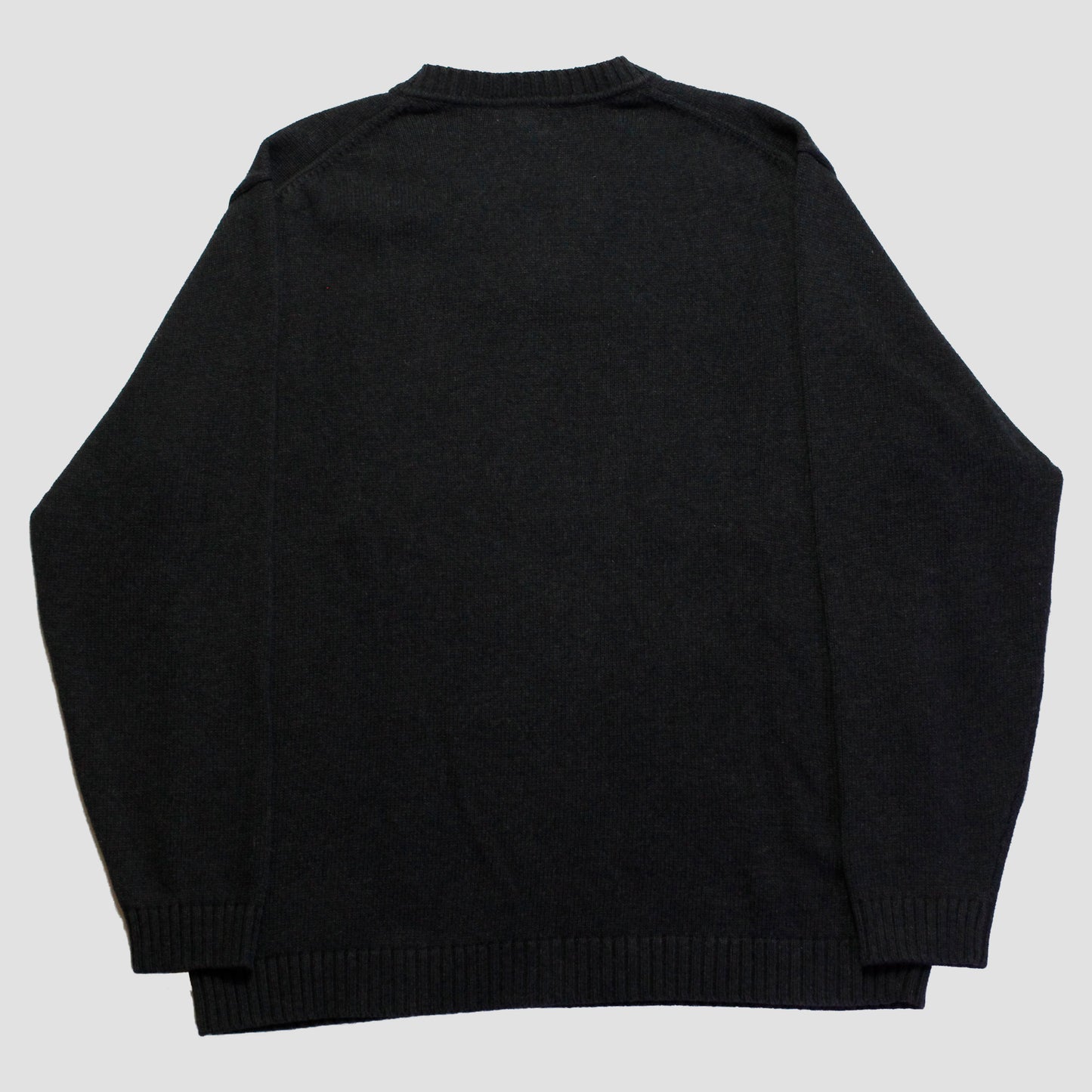 "ACTING DEVILISH WILL GET YOU BURNED" Heavyweight Knit Sweater (XL)