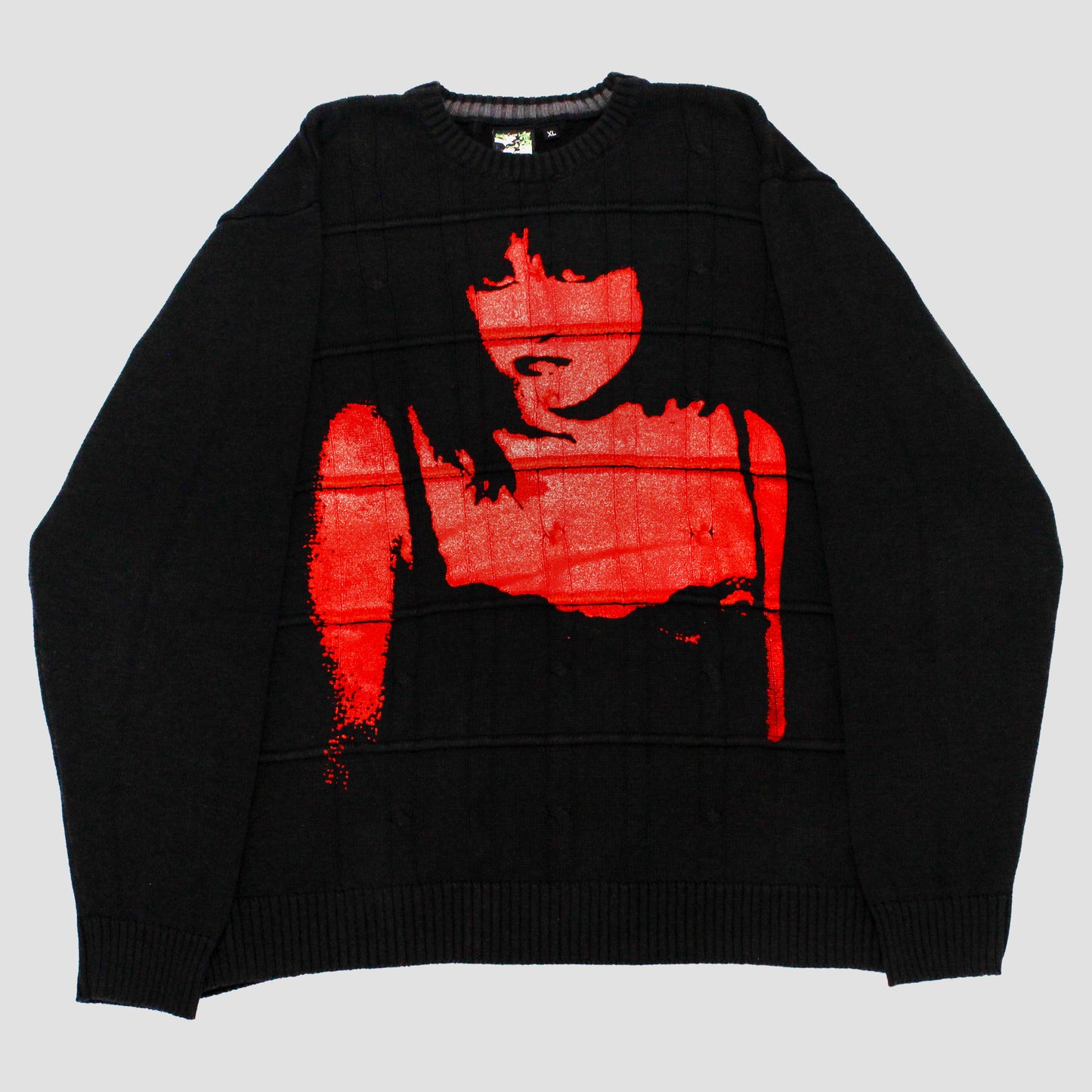 "A BLOODY VELVET MOURNING" Heavyweight Knit Sweater (XL)