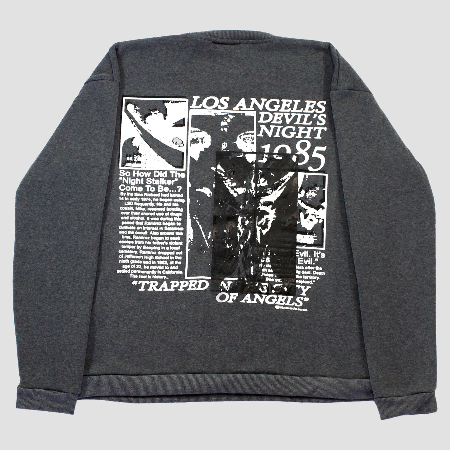 "DEVILS NIGHT 1985//MORBID VISIONS" Pullover Sweater (XL)