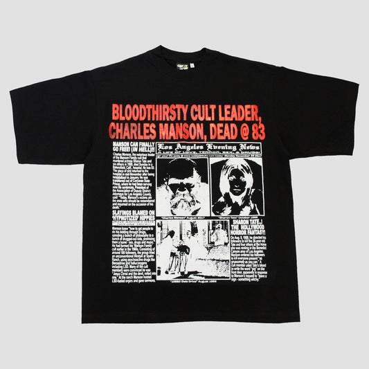 "BLOODY MANSON//LOVE/TERROR/SEX/DRUGS" Heavyweight Tee (L)